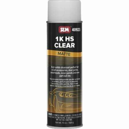 SEM PAINTS 1K HS Matte Clear 40923